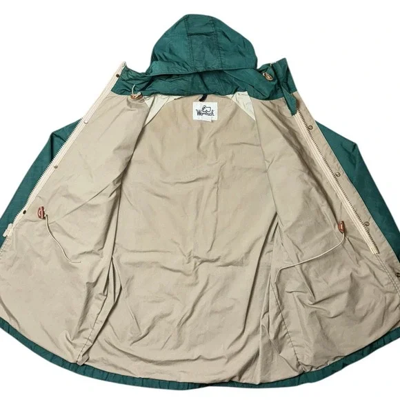 VTG  Woolrich Chore Coat/Jacket Full Zip Teal Mens Sz XL USA‎ Made Pockets - Picture 4 of 16